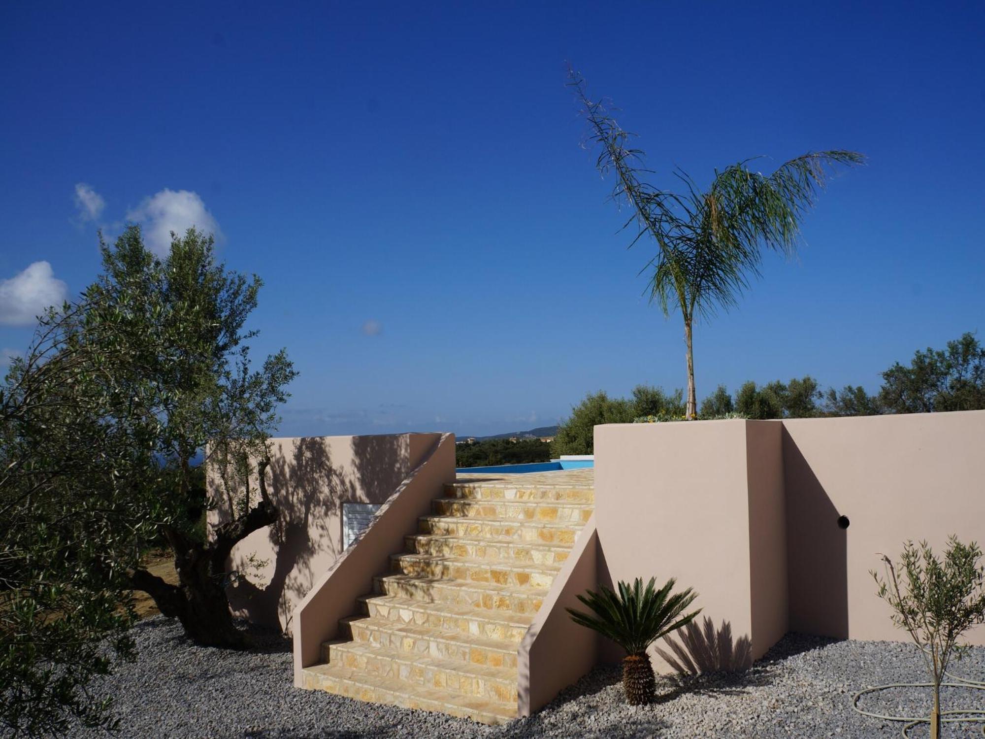 Luxurious Villa In Peloponnese With Swimming Pool Kamária Exteriér fotografie