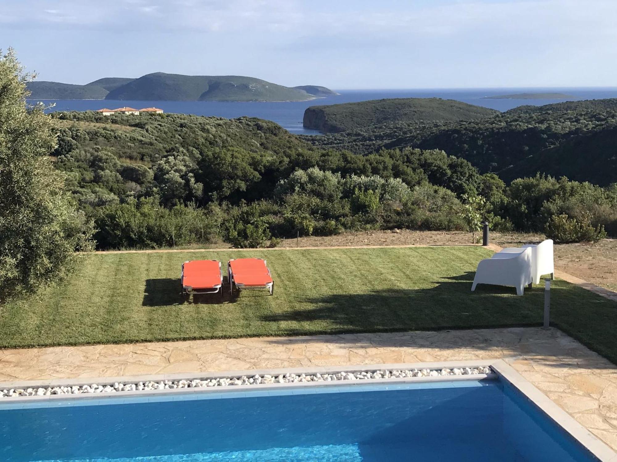 Luxurious Villa In Peloponnese With Swimming Pool Kamária Exteriér fotografie