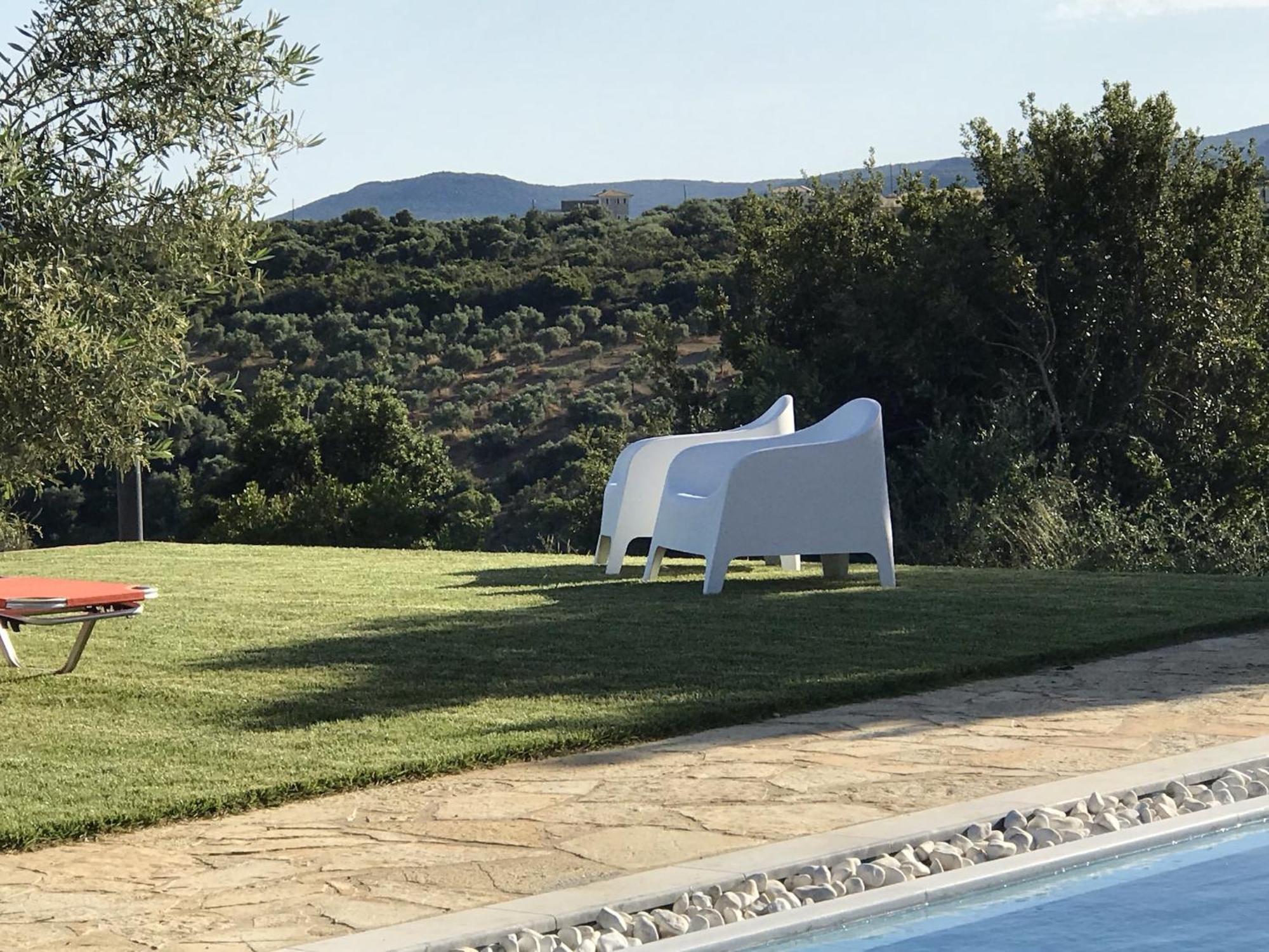 Luxurious Villa In Peloponnese With Swimming Pool Kamária Exteriér fotografie